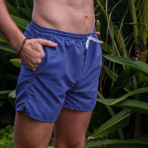 Blue Wave Swim Shorts  - Currentco.co