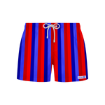 Load image into Gallery viewer, Red Stripe Blue Stripe Shorts

